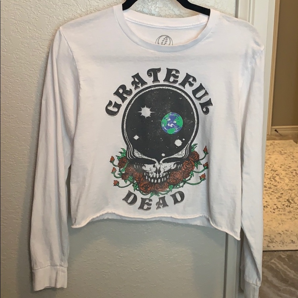 Grateful Dead Cropped Long Sleeve Tee